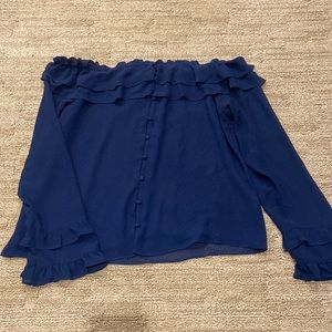 Naked Zebra womens off-the-shoulder top